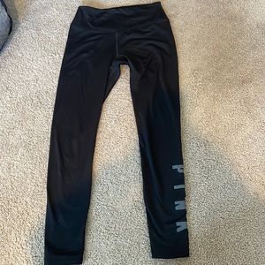PINK black thermal leggings